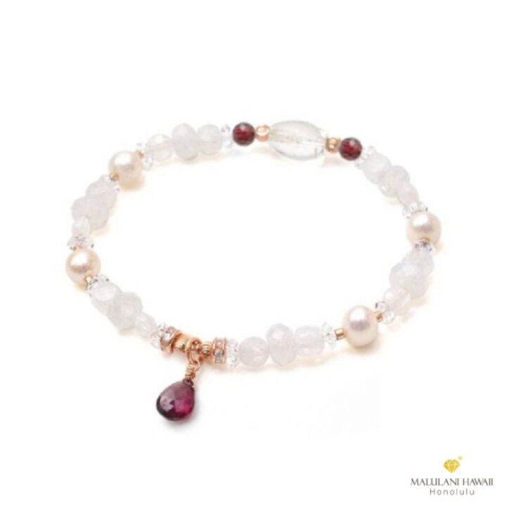 【誕生石ブレス1月】Precious Birth Jewelry
